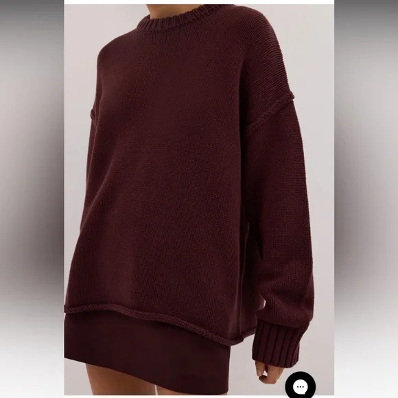 DISSH ROY WALNUT OVERSIZED LONGLINE KNIT JUMPER - Picture 3 of 5